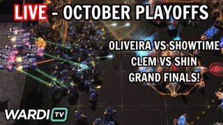 LIVE : WARDITV OCTOBER FINALS - CLEM VS SHIN | SHOWTIME VS OLIVEIRA StarCraft 2