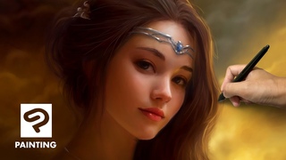 Digital Fantasy Portrait Painting Using Clip Studio Paint 2 - Timelapse / Speed Painting Tutorial