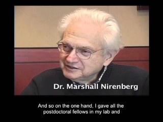 A Conversation with Dr. Marshall Nirenberg