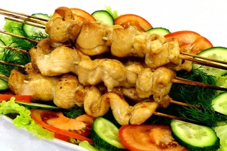 Куриный шашлык в духовке.