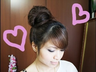 How to: Wrap-Around Hair Bun Updo Hairstyle for Long Medium Hair Tutorial