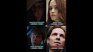 Anakin Skywalker VS Jaina Solo VS Luke Skywalker VS Darth Caedus | #shorts