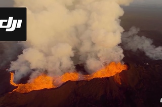 DJI Feats: Eruption at Bardabunga Volcano