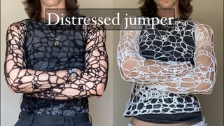 Distressed Crochet Mesh Jumper Tutorial // ~ DivyneCrochet ~