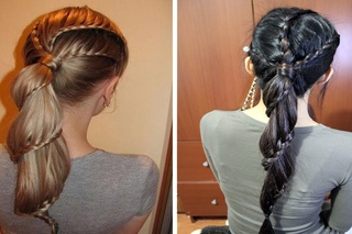 Spiral Lace Braid Ponytail Hairstyle Hair Tutorial