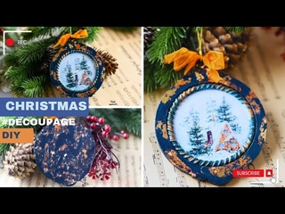 Decoupage  DIY | Christmas Decoration |Tutorial
