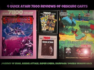 4 Atari 7800 reviews of Obscure Games: Super Cobra/ Journey of Snail: A New World/ Kessel Attack etc