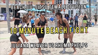 10 Minute Female Beach Jiu-Jitsu Match.