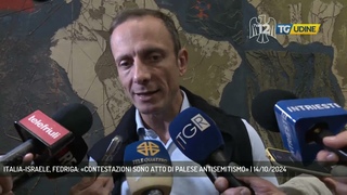 ITALIA-ISRAELE, FEDRIGA: CONTESTAZIONI SONO ATTO DI PALESE ANTISEMITISMO | 14/10/2024