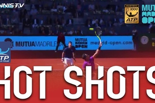 Nadal Nails No Look Overhead Hot Shot v Djokovic In Madrid 2017