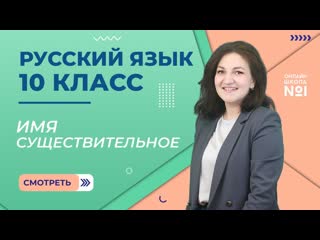 Имя существительное как часть речи. Урок 14. Русский язык 10 класс