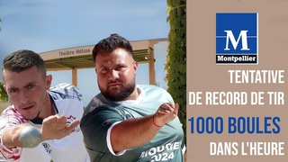 Nouveau record des 1000 boules dans l'heure pour les jeunes espoirs de la ptanque : Montpellier 3M